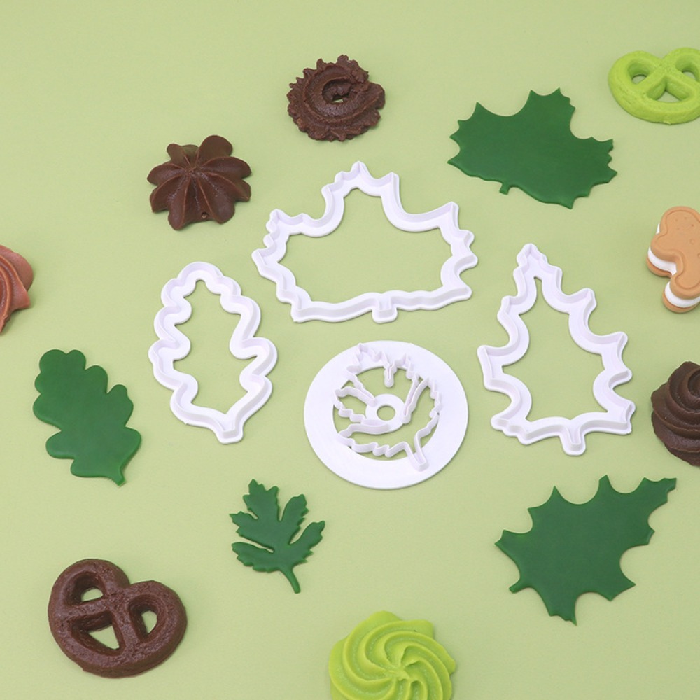 4Pcs Set Fall Leaf Cookie Cutt - Cookies Pack 评论和价格