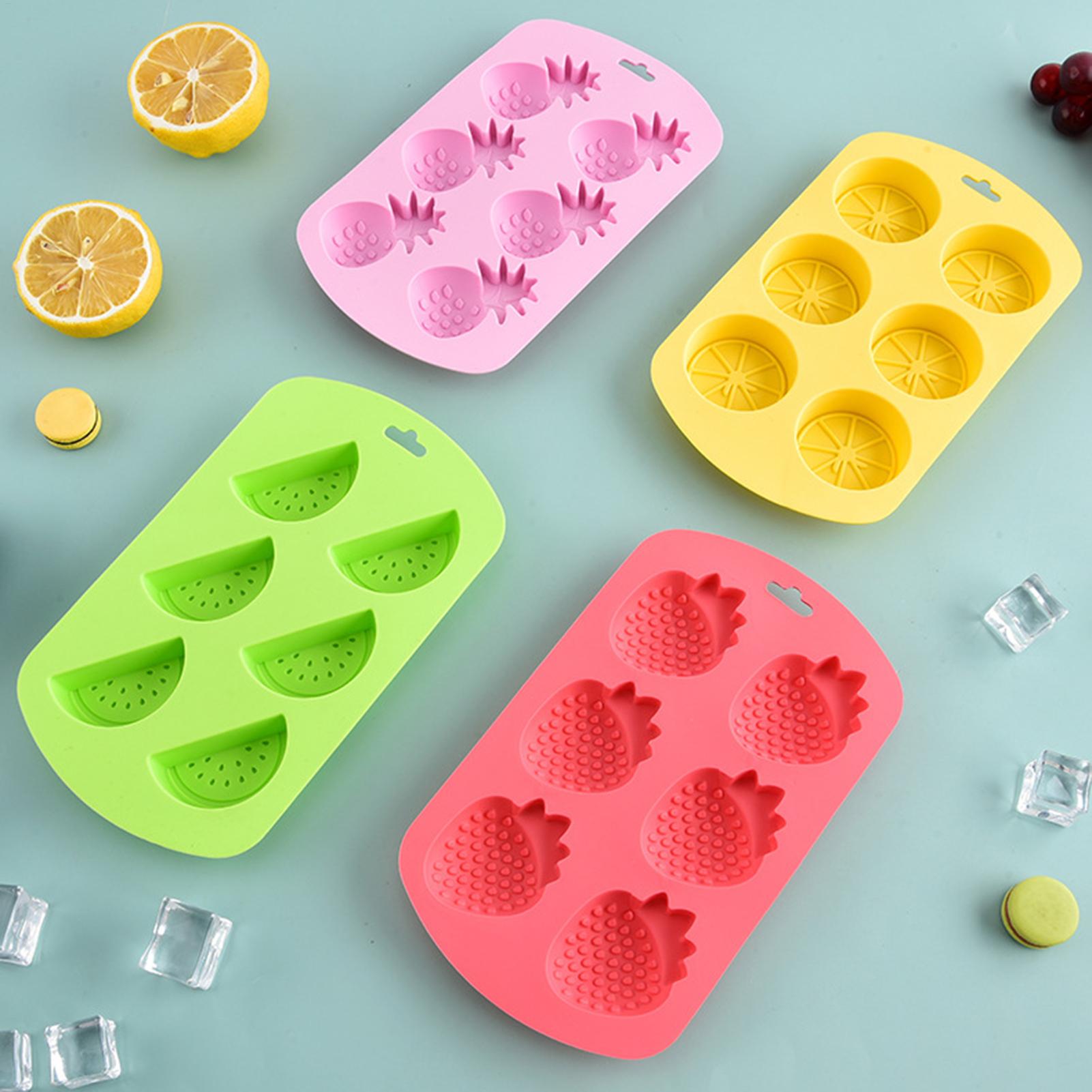 6 Cavity Fruit Shaped Silicone - Gummy Candy 评论和价格
