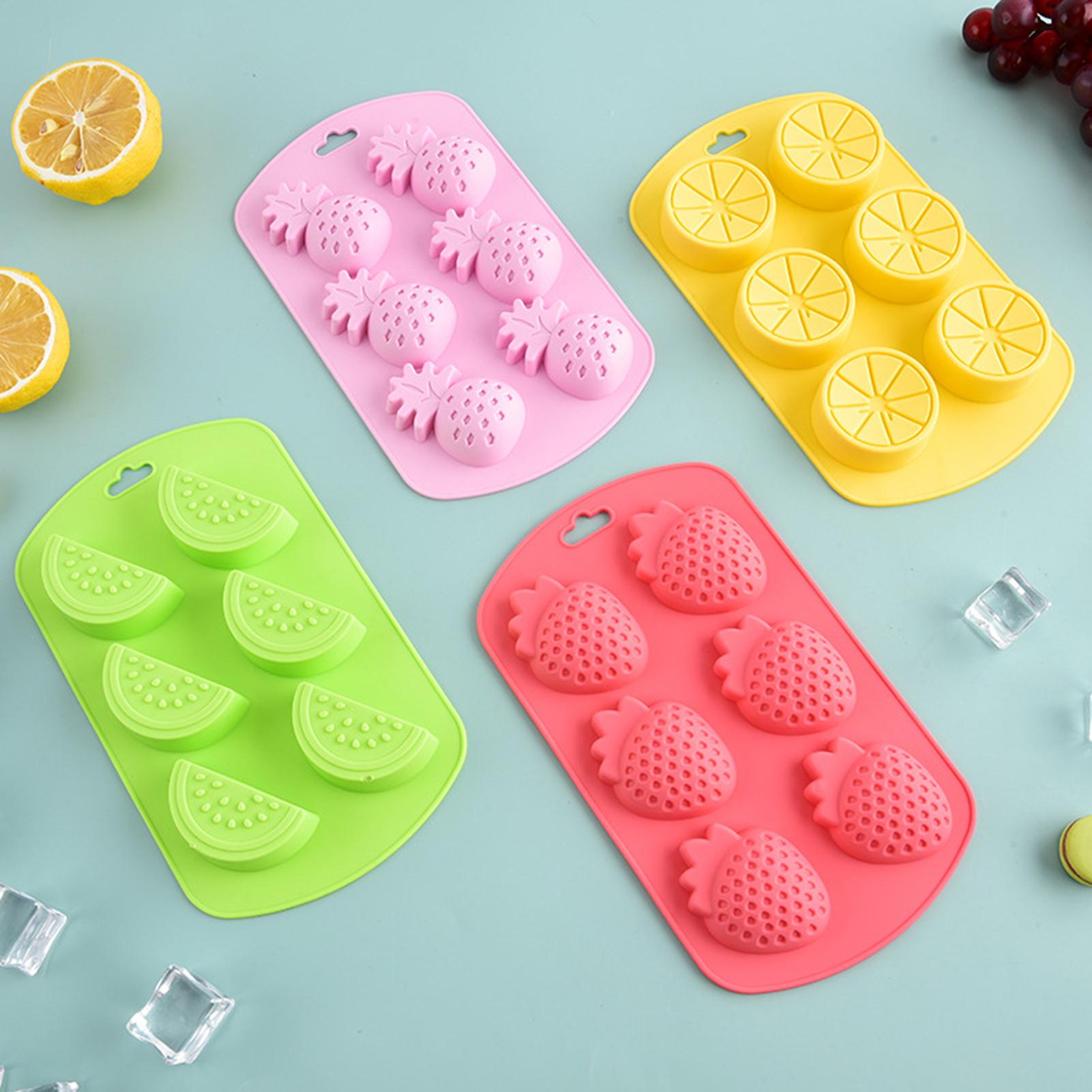 6 Cavity Fruit Shaped Silicone - Gummy Candy 评论和价格